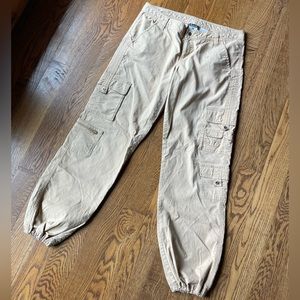 Vintage Columbia cargo beige cotton outdoors pants